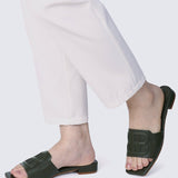 Michelle Comfy Sandals In OliveShoes - myballerine