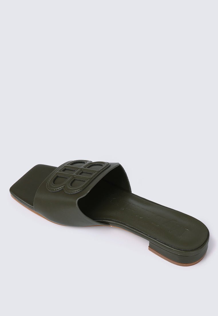 Michelle Comfy Sandals In OliveShoes - myballerine