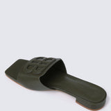 Michelle Comfy Sandals In OliveShoes - myballerine