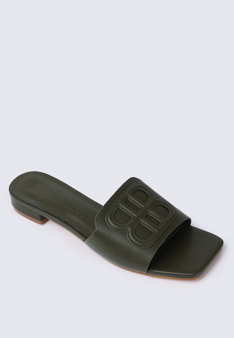 Michelle Comfy Sandals In OliveShoes - myballerine