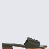 Michelle Comfy Sandals In OliveShoes - myballerine