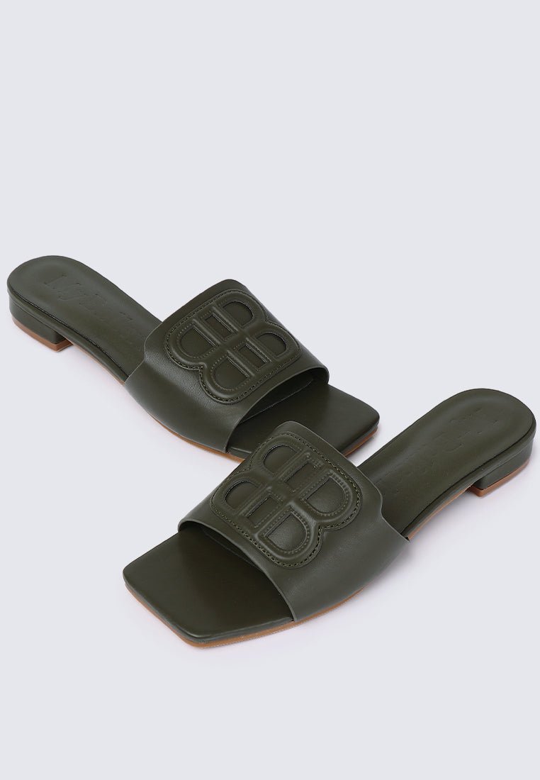 Michelle Comfy Sandals In OliveShoes - myballerine