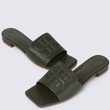 Michelle Comfy Sandals In OliveShoes - myballerine