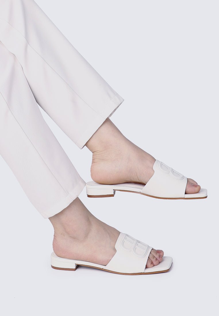 Michelle Comfy Sandals In WhiteShoes - myballerine