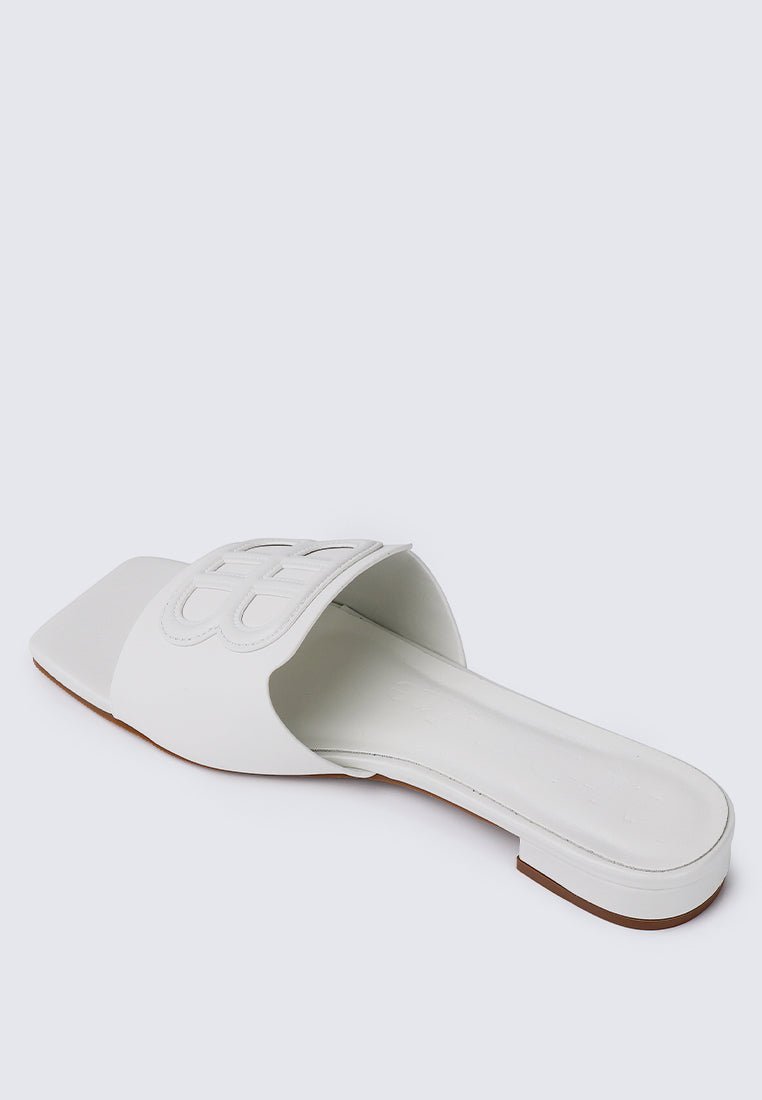 Michelle Comfy Sandals In WhiteShoes - myballerine