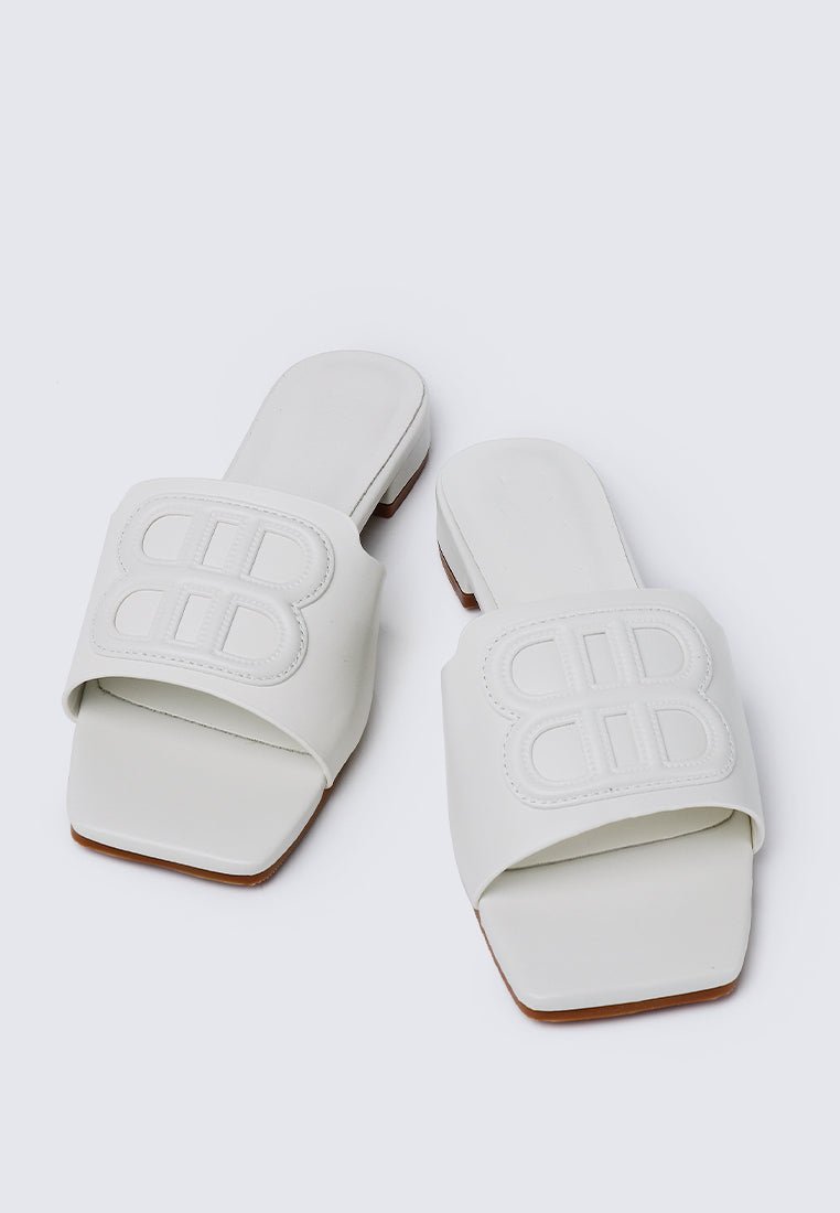 Michelle Comfy Sandals In WhiteShoes - myballerine