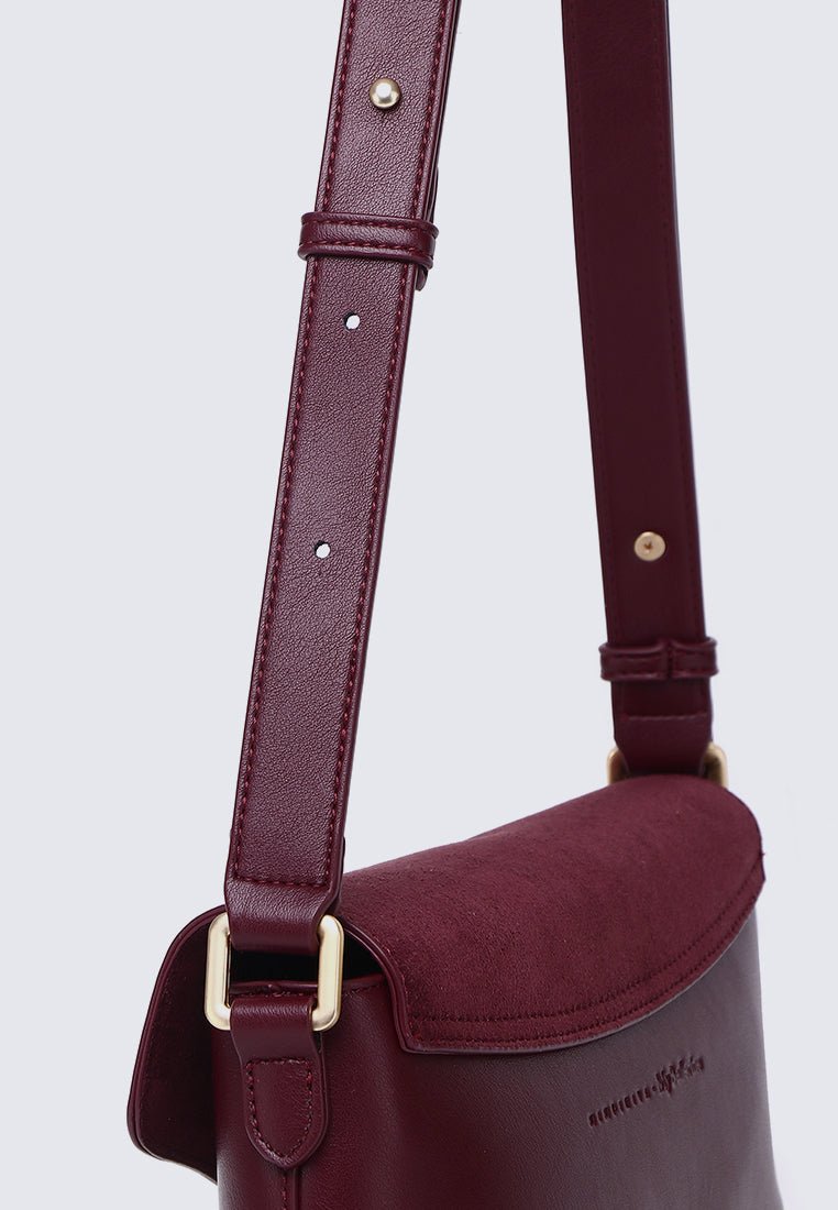 Mimpikita x My Ballerine Nara Shoulder Bag In MaroonBags - myballerine