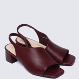 Mimpikita x My Ballerine Urba Comfy Heels In MaroonHeels - myballerine