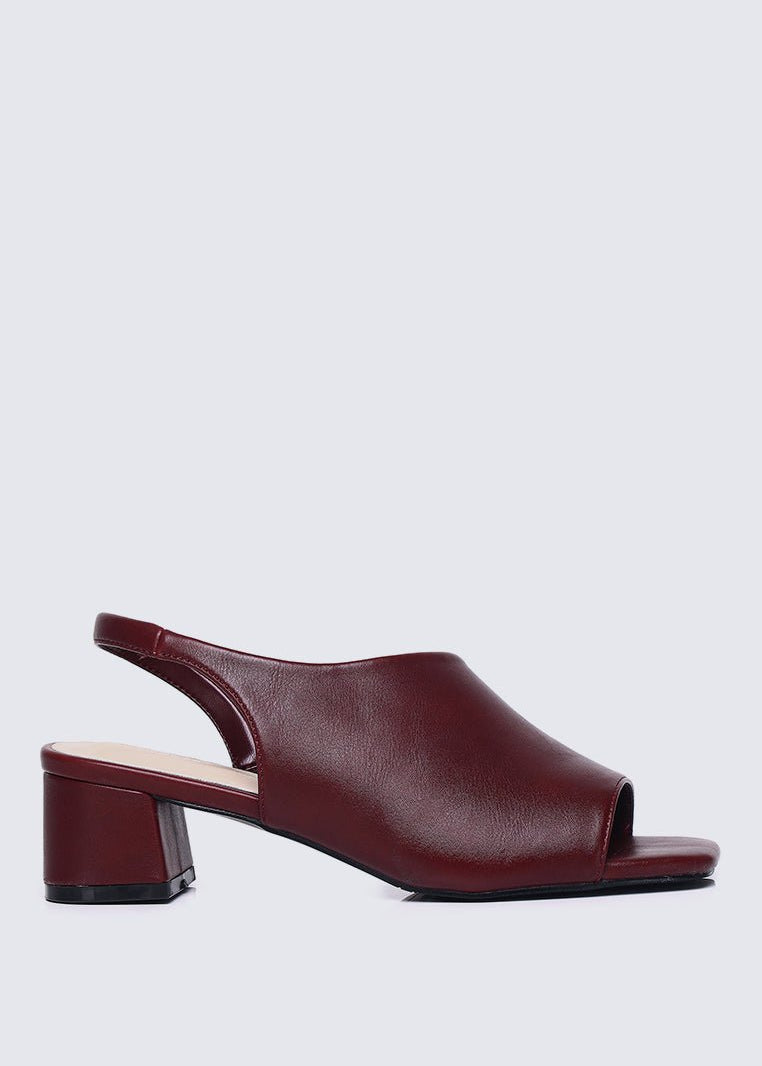 Mimpikita x My Ballerine Urba Comfy Heels In MaroonHeels - myballerine