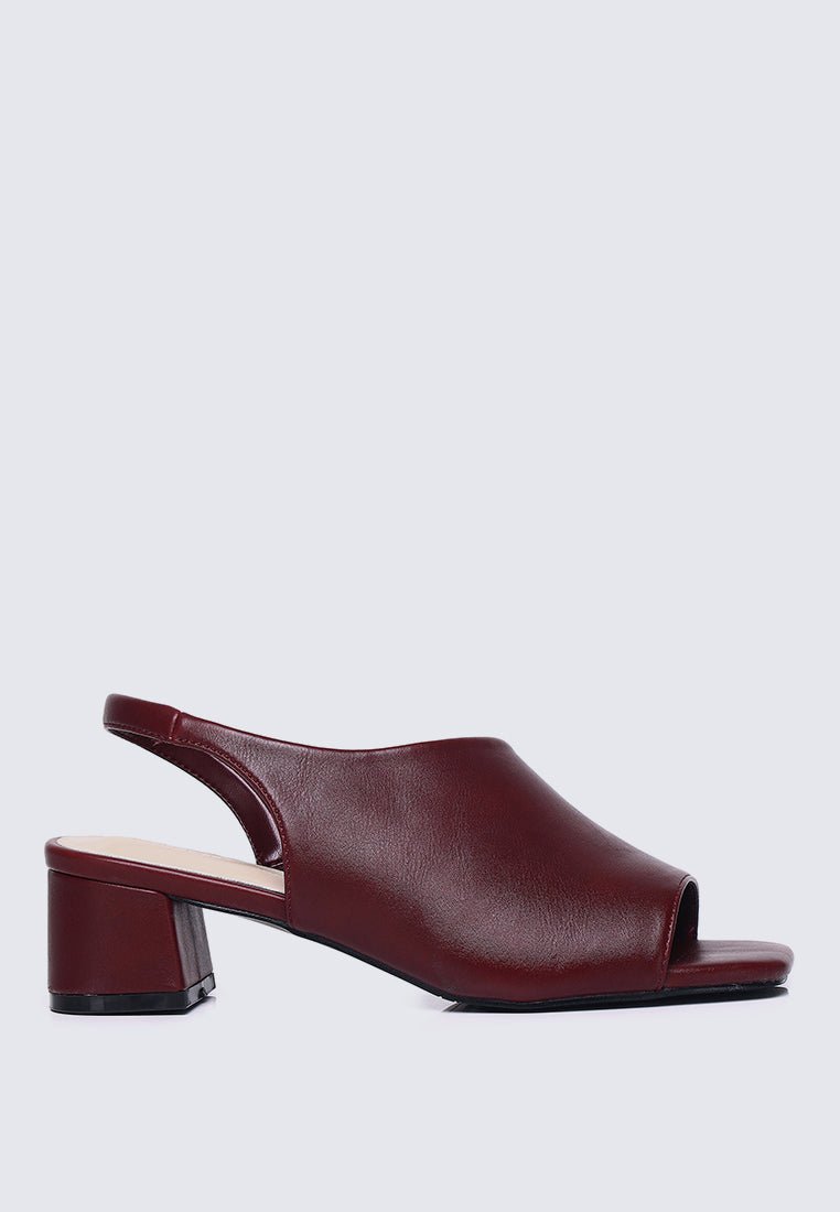 Mimpikita x My Ballerine Urba Comfy Heels In MaroonHeels - myballerine