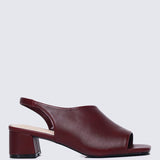 Mimpikita x My Ballerine Urba Comfy Heels In MaroonHeels - myballerine