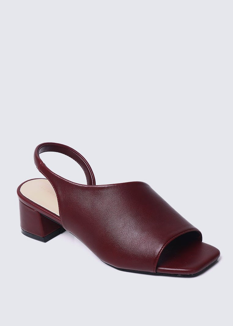 Mimpikita x My Ballerine Urba Comfy Heels In MaroonHeels - myballerine