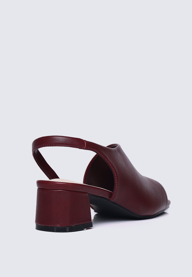 Mimpikita x My Ballerine Urba Comfy Heels In MaroonHeels - myballerine