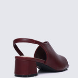 Mimpikita x My Ballerine Urba Comfy Heels In MaroonHeels - myballerine