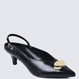 Mimpikita x My Ballerine Verde Comfy Heels In BlackHeels - myballerine