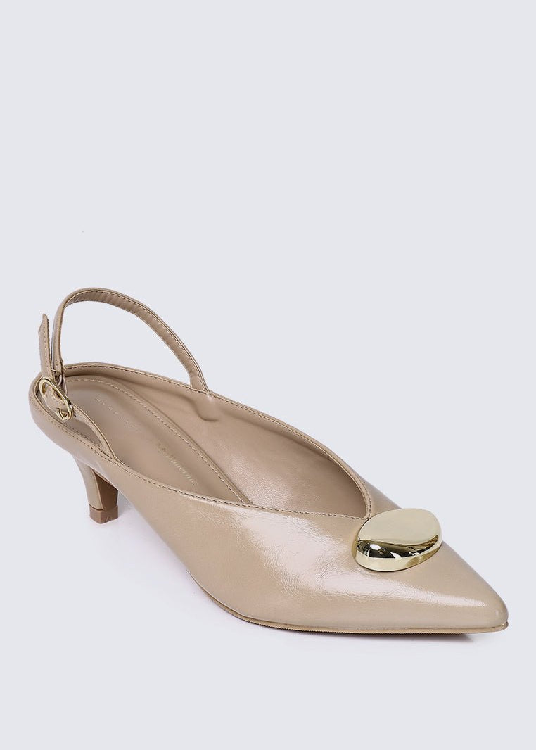 Mimpikita x My Ballerine Verde Comfy Heels In CreamHeels - myballerine