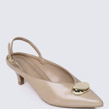 Mimpikita x My Ballerine Verde Comfy Heels In CreamHeels - myballerine