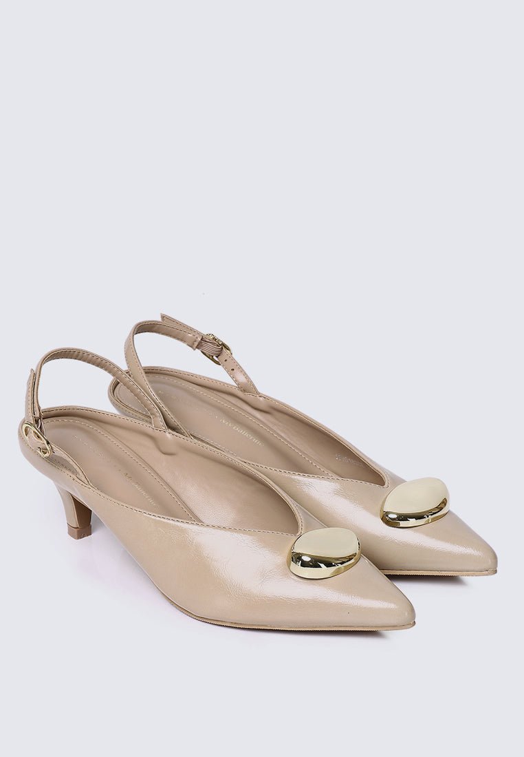 Mimpikita x My Ballerine Verde Comfy Heels In CreamHeels - myballerine
