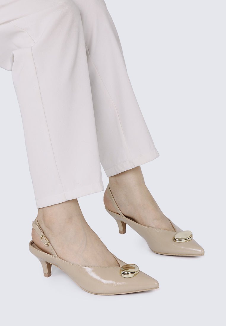 Mimpikita x My Ballerine Verde Comfy Heels In CreamHeels - myballerine