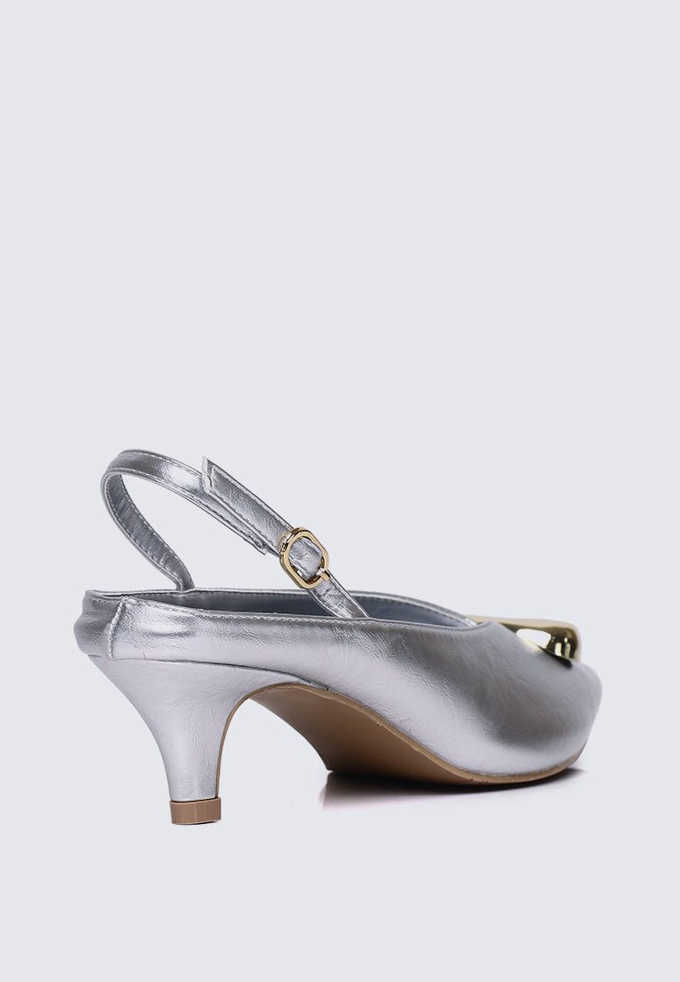 Mimpikita x My Ballerine Verde Comfy Heels In SilverHeels - myballerine