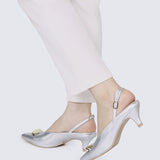 Mimpikita x My Ballerine Verde Comfy Heels In SilverHeels - myballerine