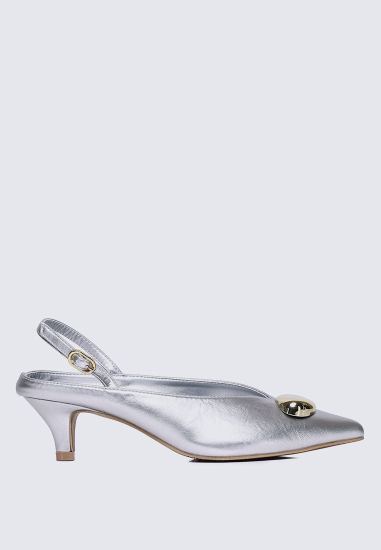 Mimpikita x My Ballerine Verde Comfy Heels In SilverHeels - myballerine