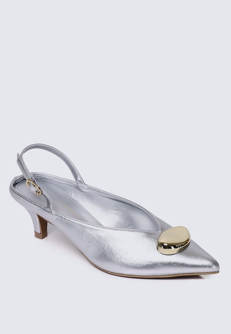 Mimpikita x My Ballerine Verde Comfy Heels In SilverHeels - myballerine