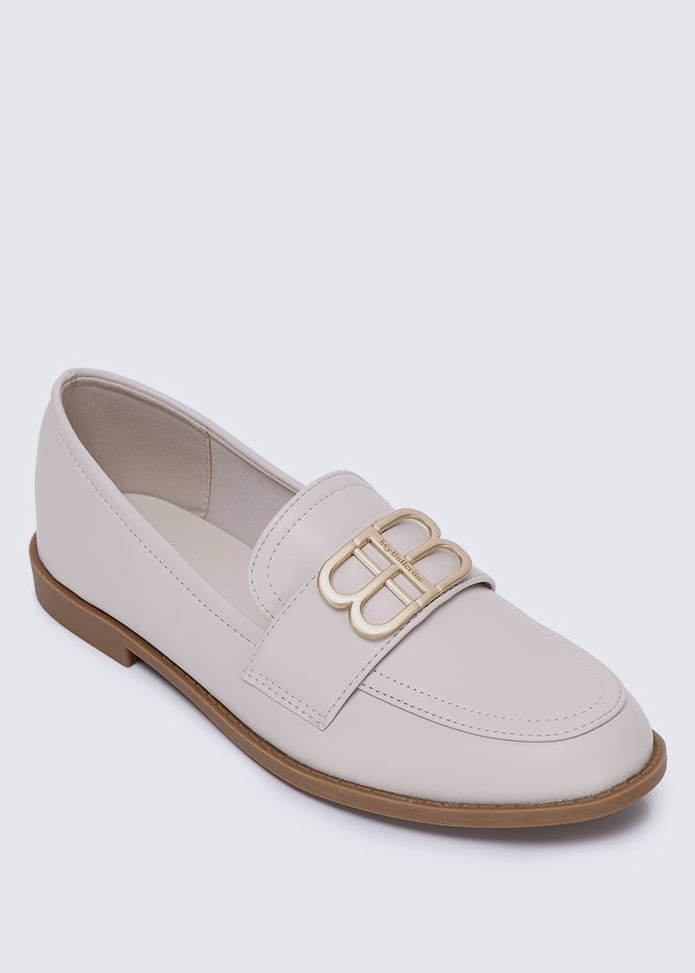 Minetta Comfy Loafers In BeigeShoes - myballerine