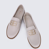 Minetta Comfy Loafers In BeigeShoes - myballerine