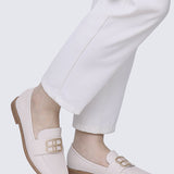 Minetta Comfy Loafers In BeigeShoes - myballerine