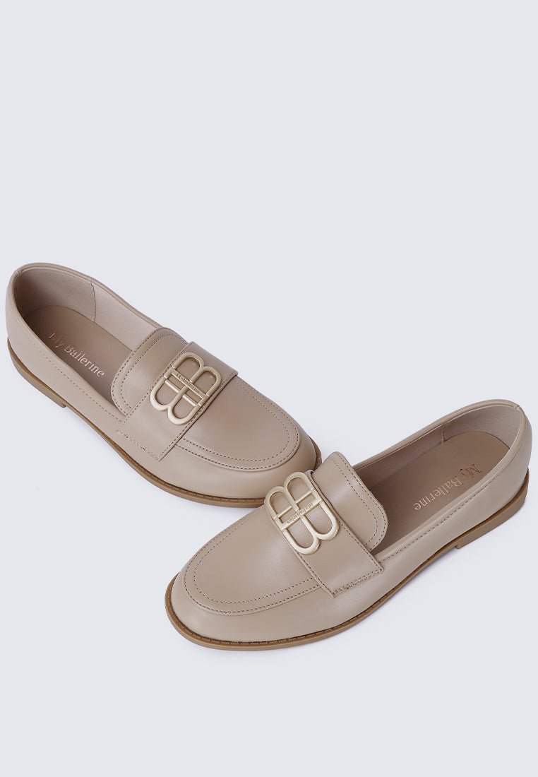 Minetta Comfy Loafers In NudeLoafers - myballerine