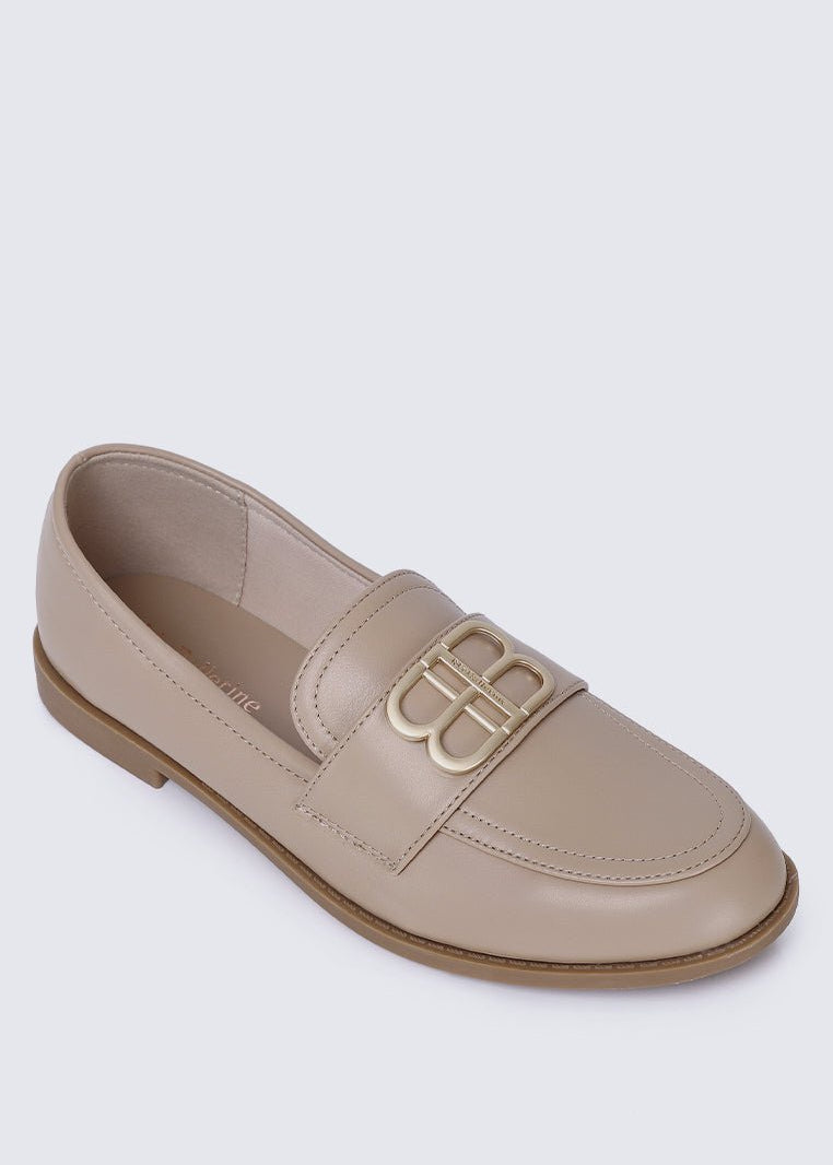 Minetta Comfy Loafers In NudeShoes - myballerine