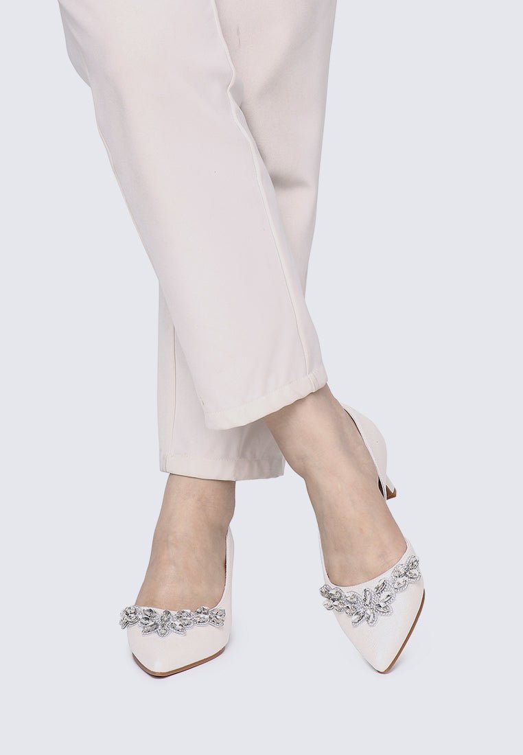 Mirelle Comfy Heels In IvoryHeels - myballerine