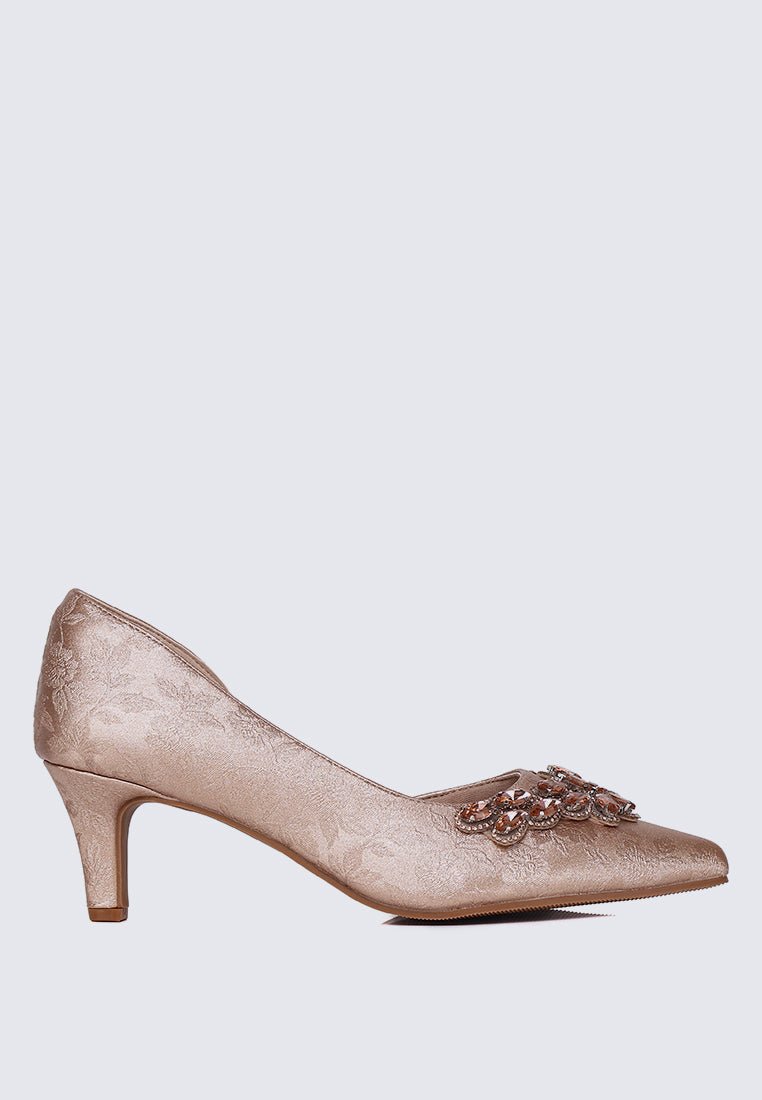 Mirelle Comfy Heels In Rose GoldHeels - myballerine