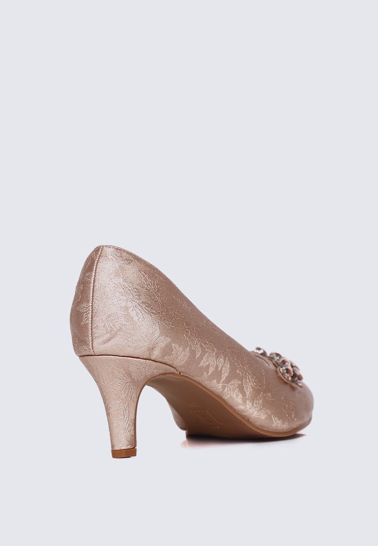 Mirelle Comfy Heels In Rose GoldHeels - myballerine