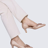 Mirelle Comfy Heels In Rose GoldHeels - myballerine