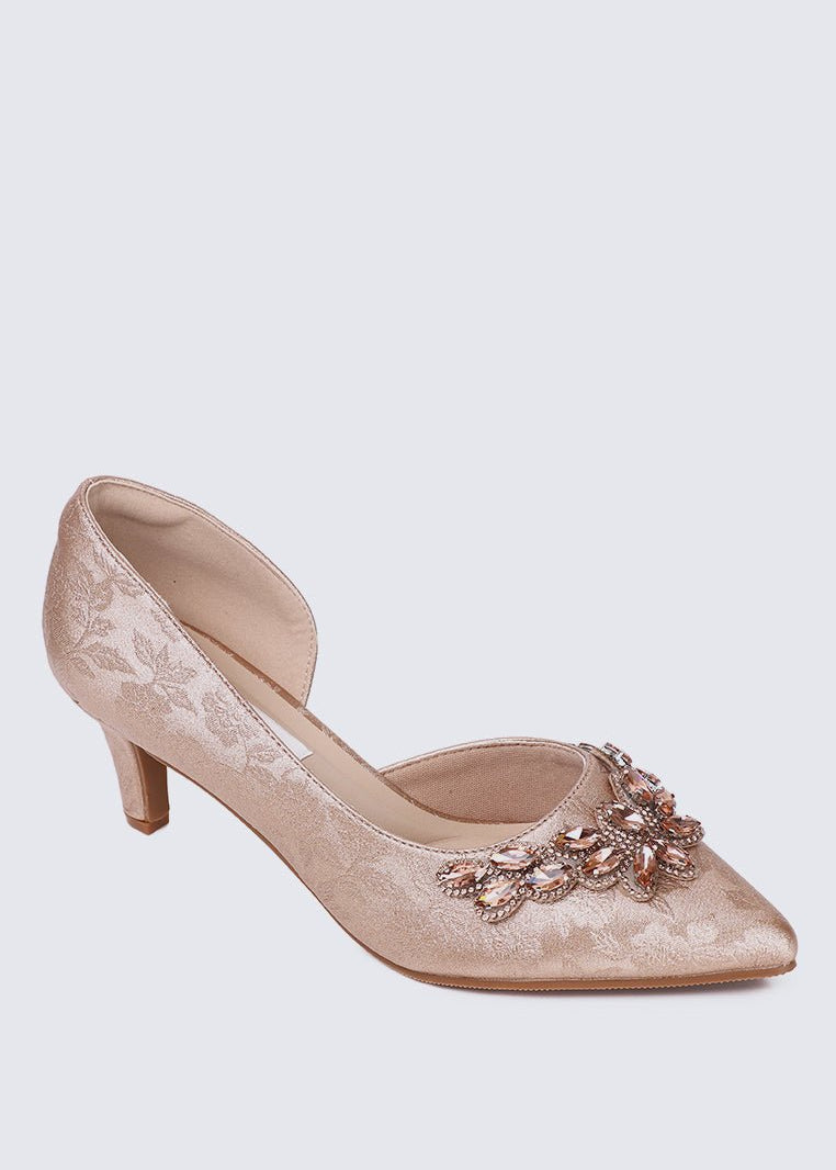 Mirelle Comfy Heels In Rose GoldHeels - myballerine