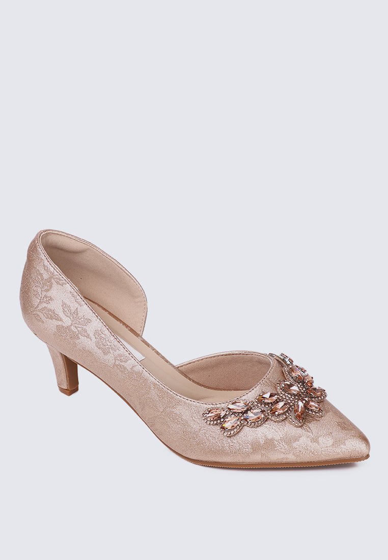 Mirelle Comfy Heels In Rose GoldHeels - myballerine