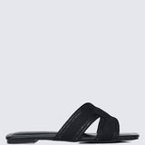 Mocca Comfy Sandals In BlackShoes - myballerine