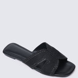 Mocca Comfy Sandals In BlackShoes - myballerine