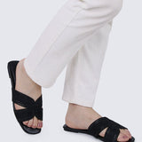 Mocca Comfy Sandals In BlackShoes - myballerine