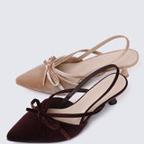 Morvella Comfy Heels In AlmondHeels - myballerine