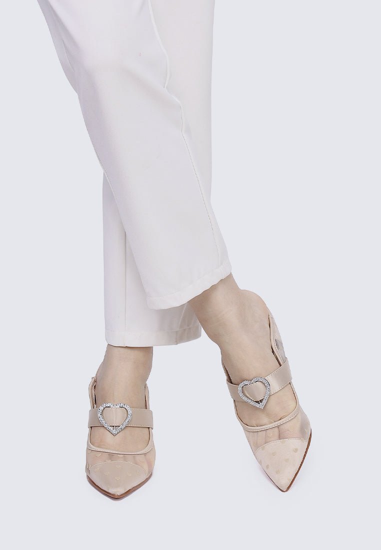 My Beloved Comfy Mules In Nude - myballerine