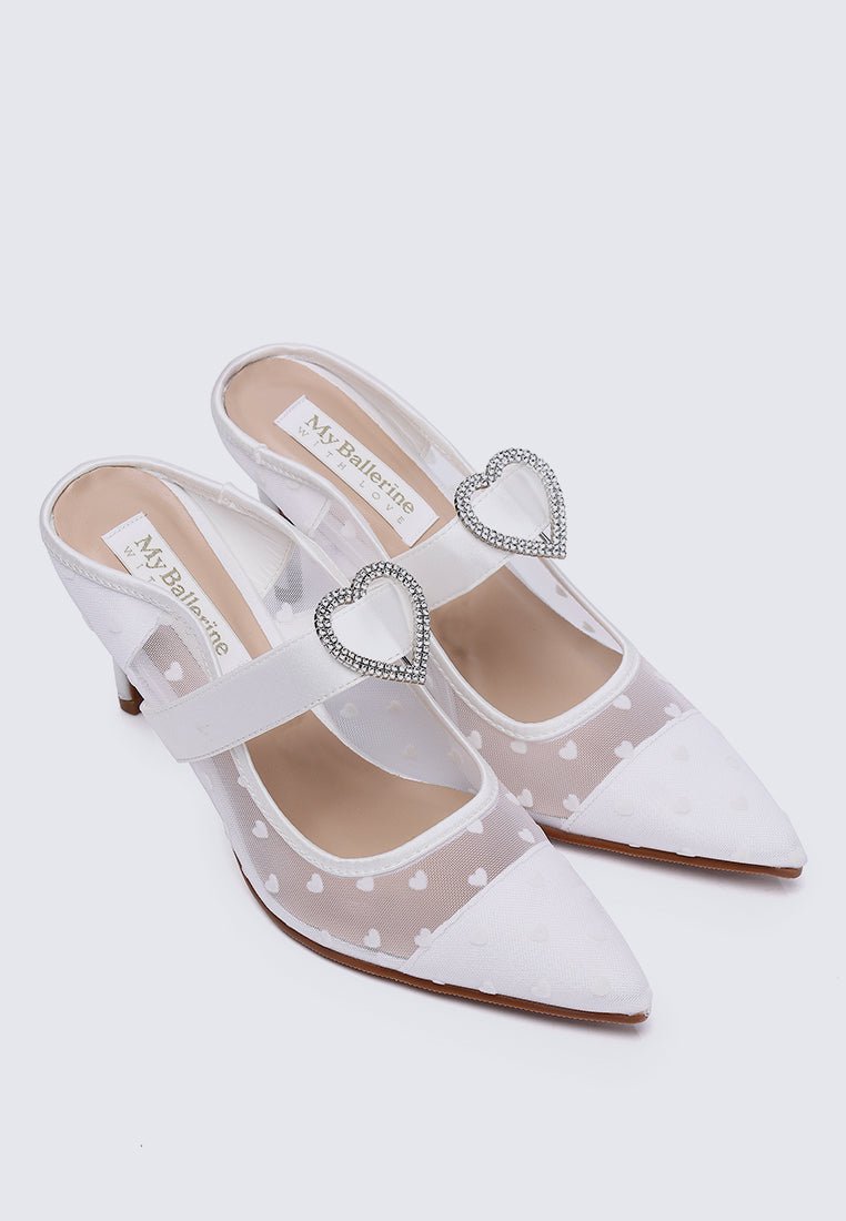 My Beloved Comfy Mules In White - myballerine