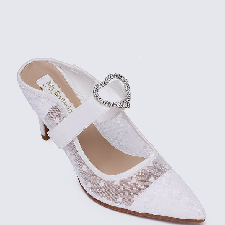 My Beloved Comfy Mules In White - myballerine