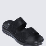 My Soft Steps Comfy Sandals In BlackShoes - myballerine