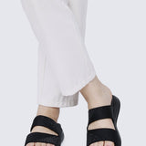 My Soft Steps Comfy Sandals In BlackShoes - myballerine