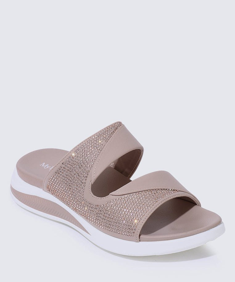 My Soft Steps Comfy Sandals In NudeShoes - myballerine