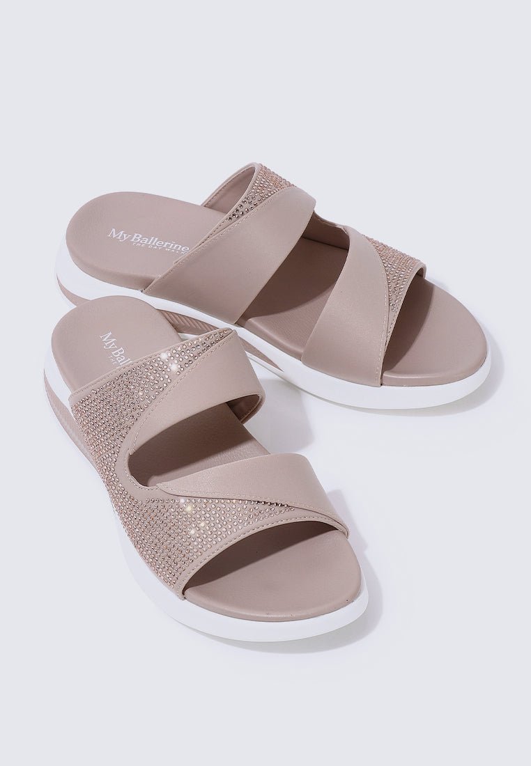 My Soft Steps Comfy Sandals In NudeShoes - myballerine