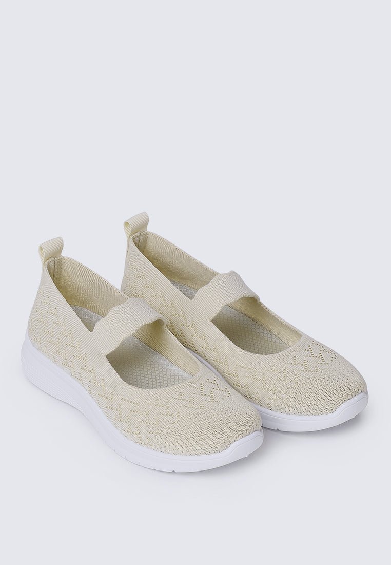 My Steps Comfy Sneakers In BeigeSneakers - myballerine
